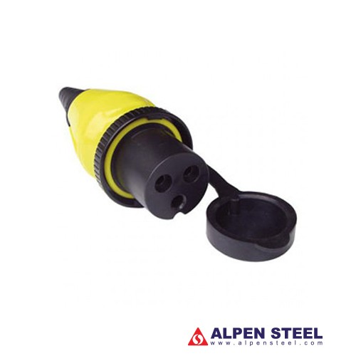 Plug 16A/250Vac (2p/3w) for Power Inlet stainless steel 16A